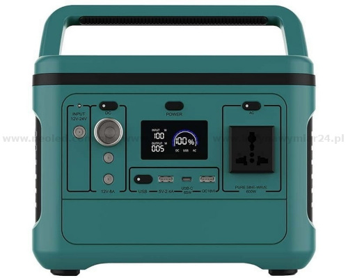 Przenośny magazyn energii GENERATOR powerbank M6 568Wh 500W (1000W max) V-TAC