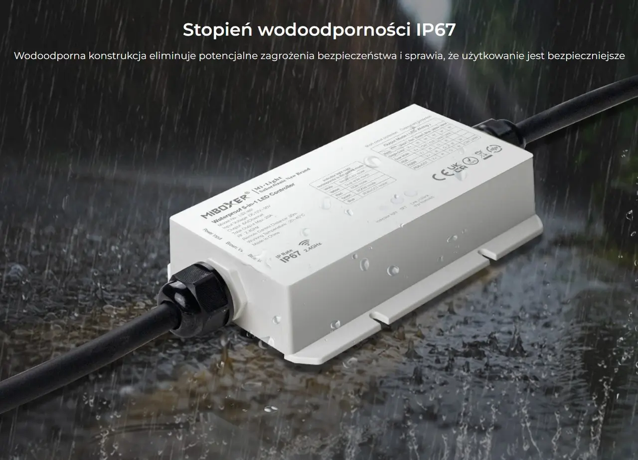 Wodoodporny kontroler do LED