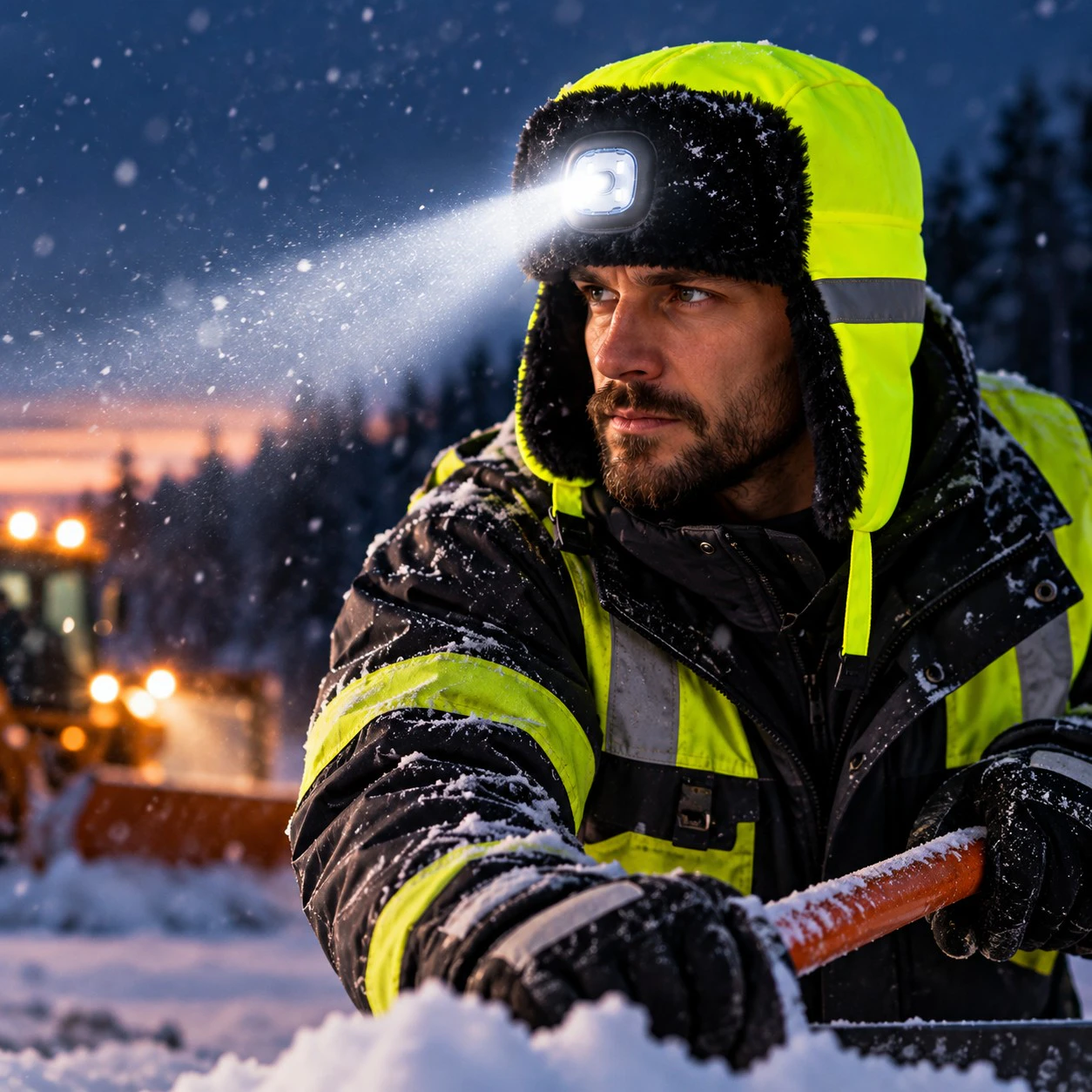 Żółta uszatka Eco Light z bocznymi osłonami uszu