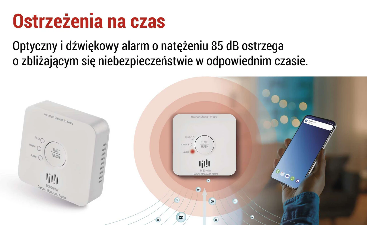 Alarm ponad 85 dB