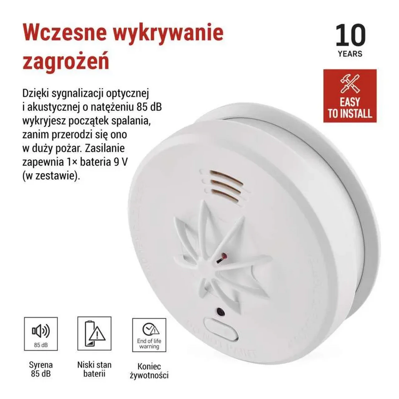 Detektor pożaru EMOS THS916A