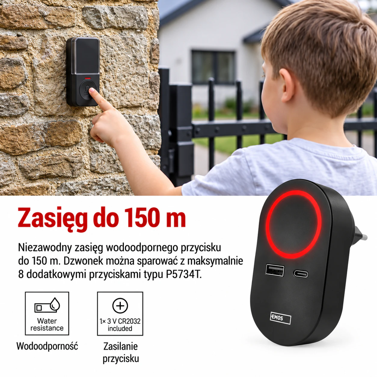 Dzwonek EMOS P57U01 Zastosowanie