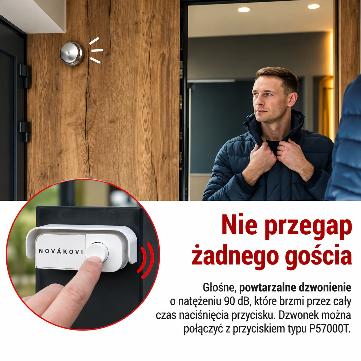 Dzwonek drzwiowy EMOS P57104 90 dB