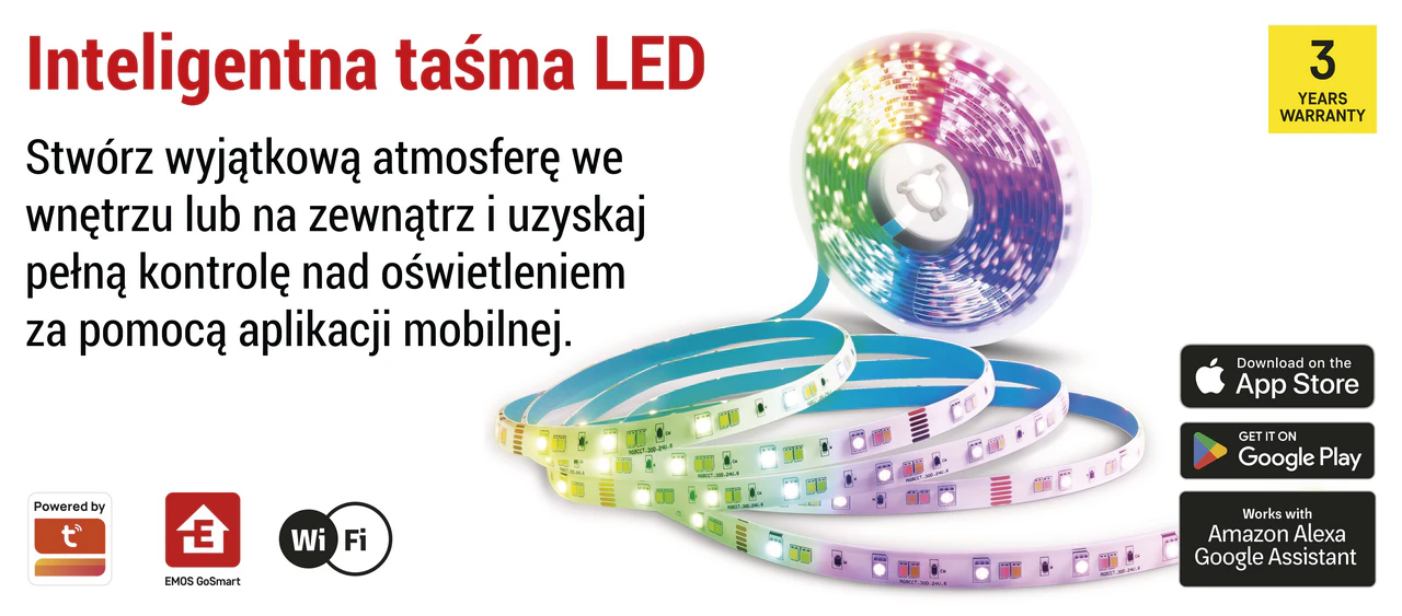 EMOS GoSmart ZPW218R to inteligentna taśma LED o długości 2 m
