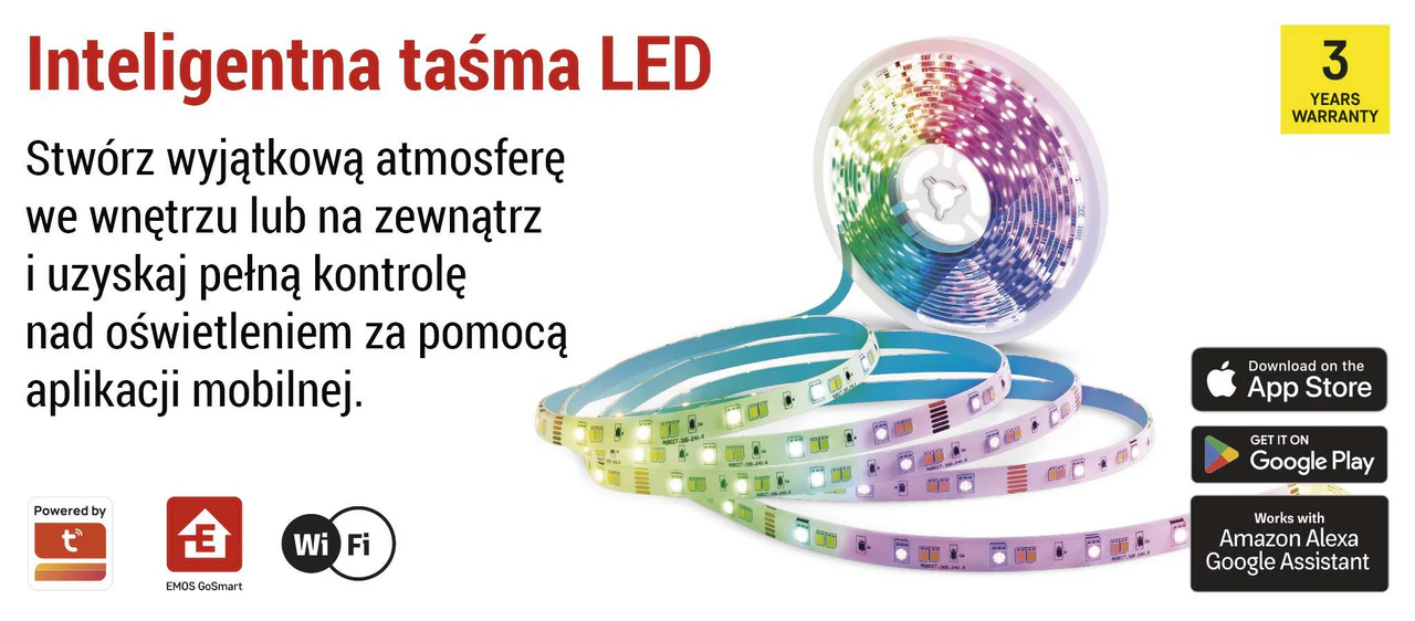 EMOS GoSmart ZPW518R to inteligentna taśma LED o długości 5 m