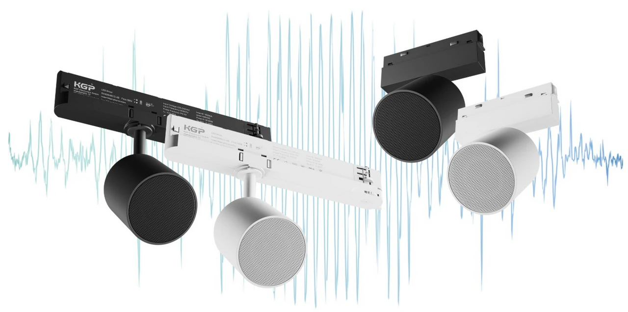 Głośnik Bluetooth na szynę 48V 10W czarny