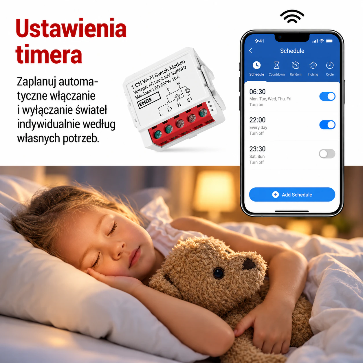 Inteligentny zegar dla spokojnego snu
