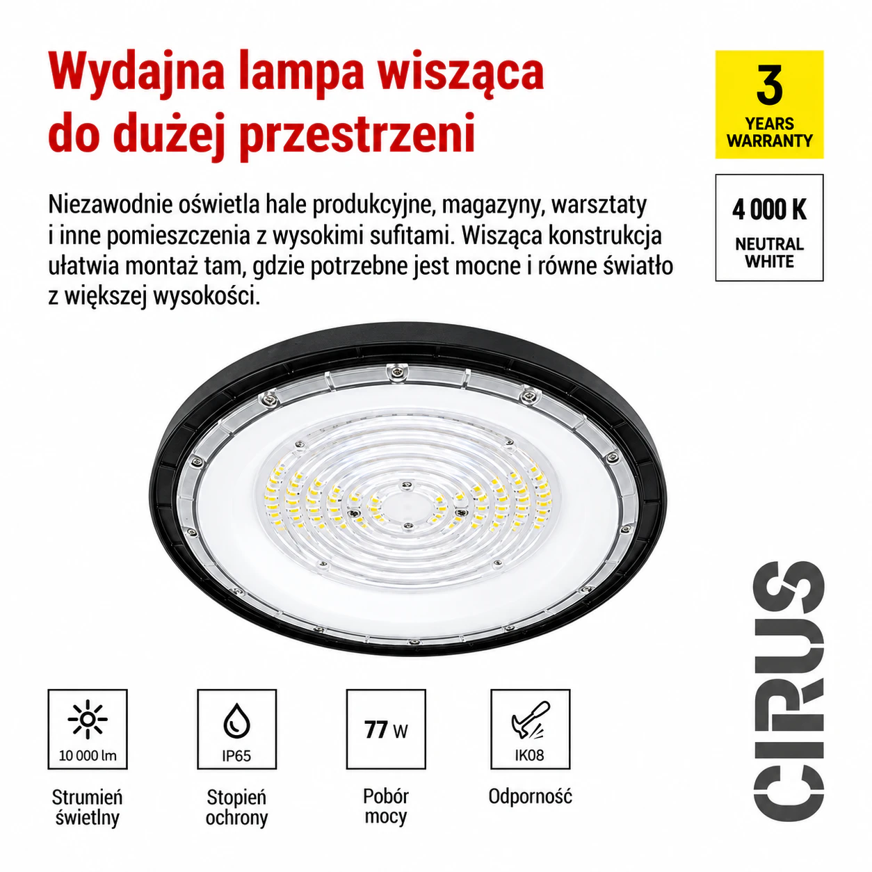 Oprawa przemysłowa LED