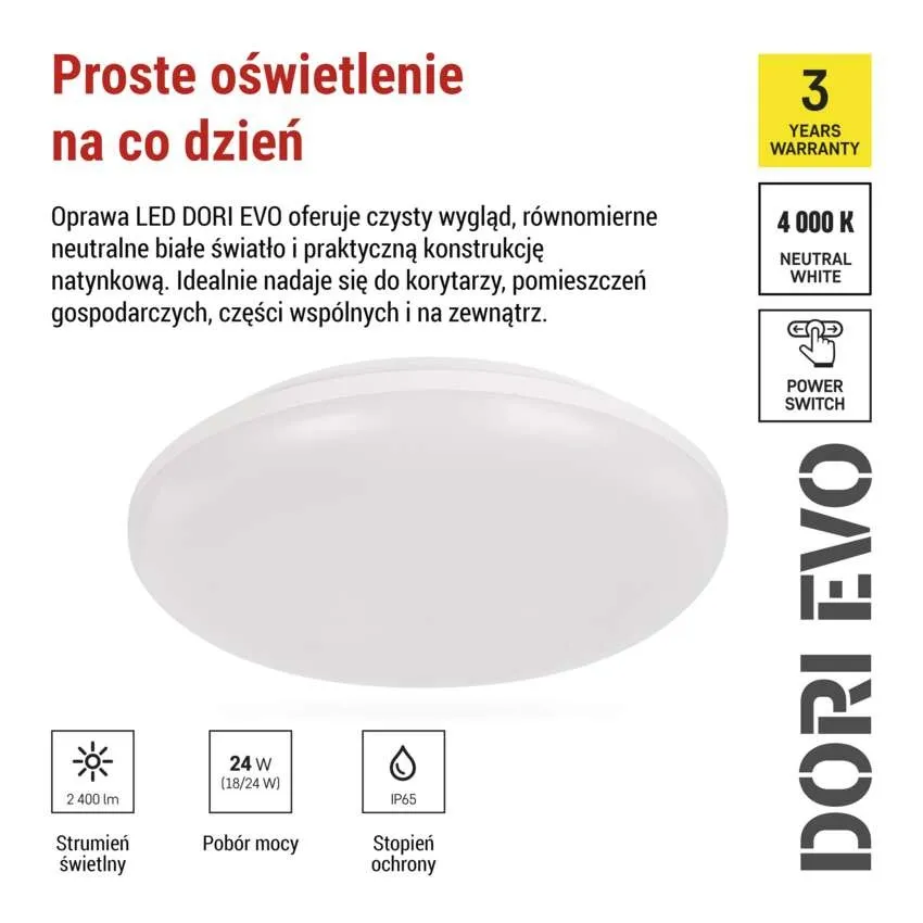 Plafon LED EMOS DORI EVO ZM4315
