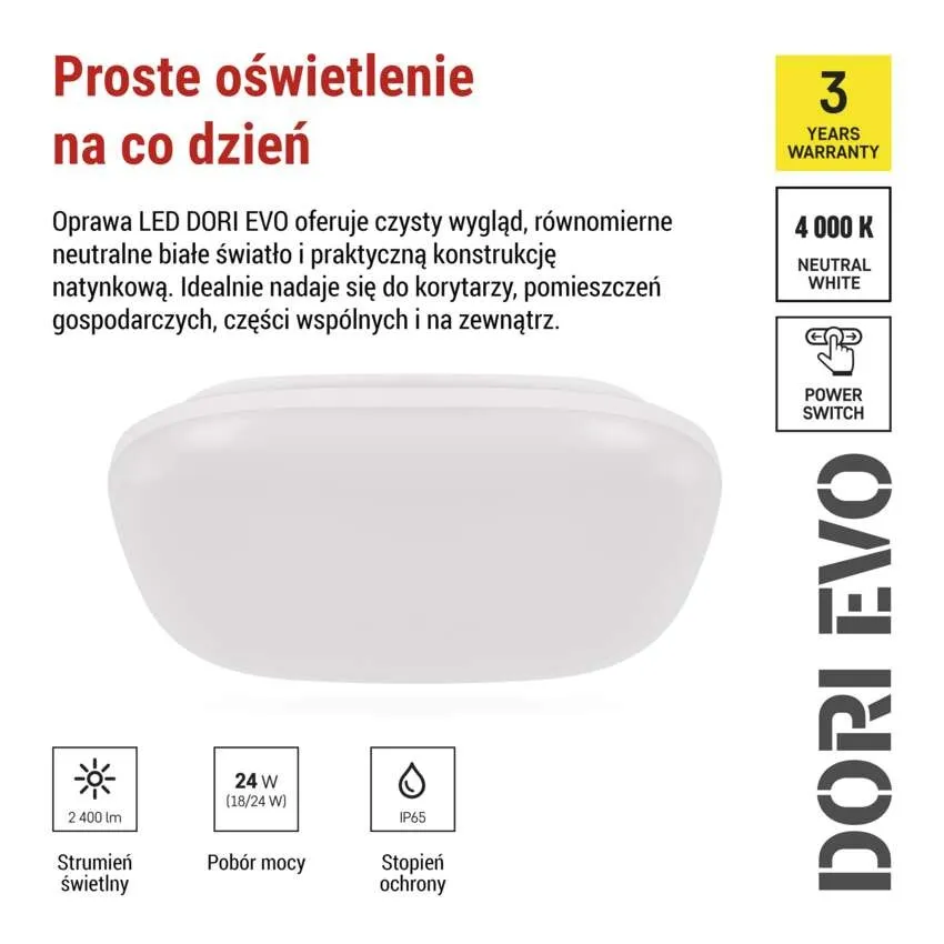 Plafon LED EMOS DORI EVO ZM4316