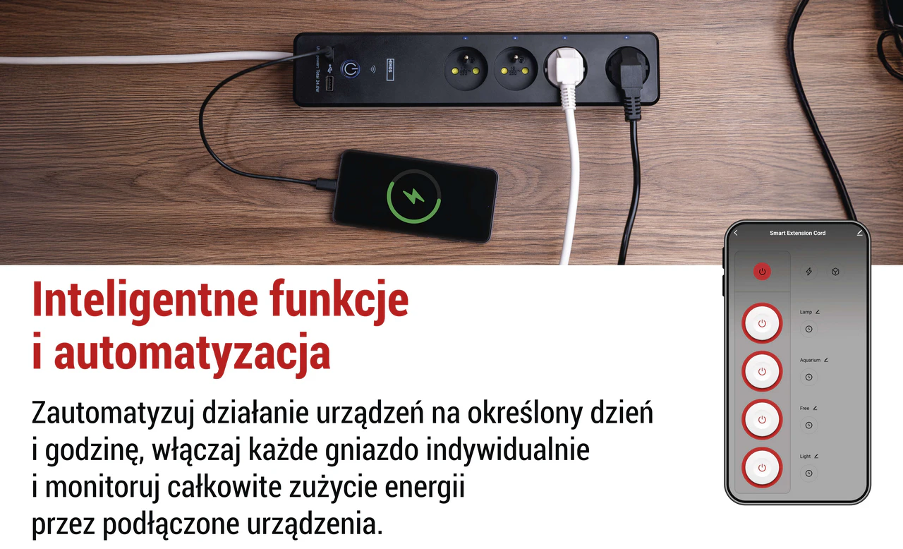 Pomiar zużycia energii i historia w aplikacji