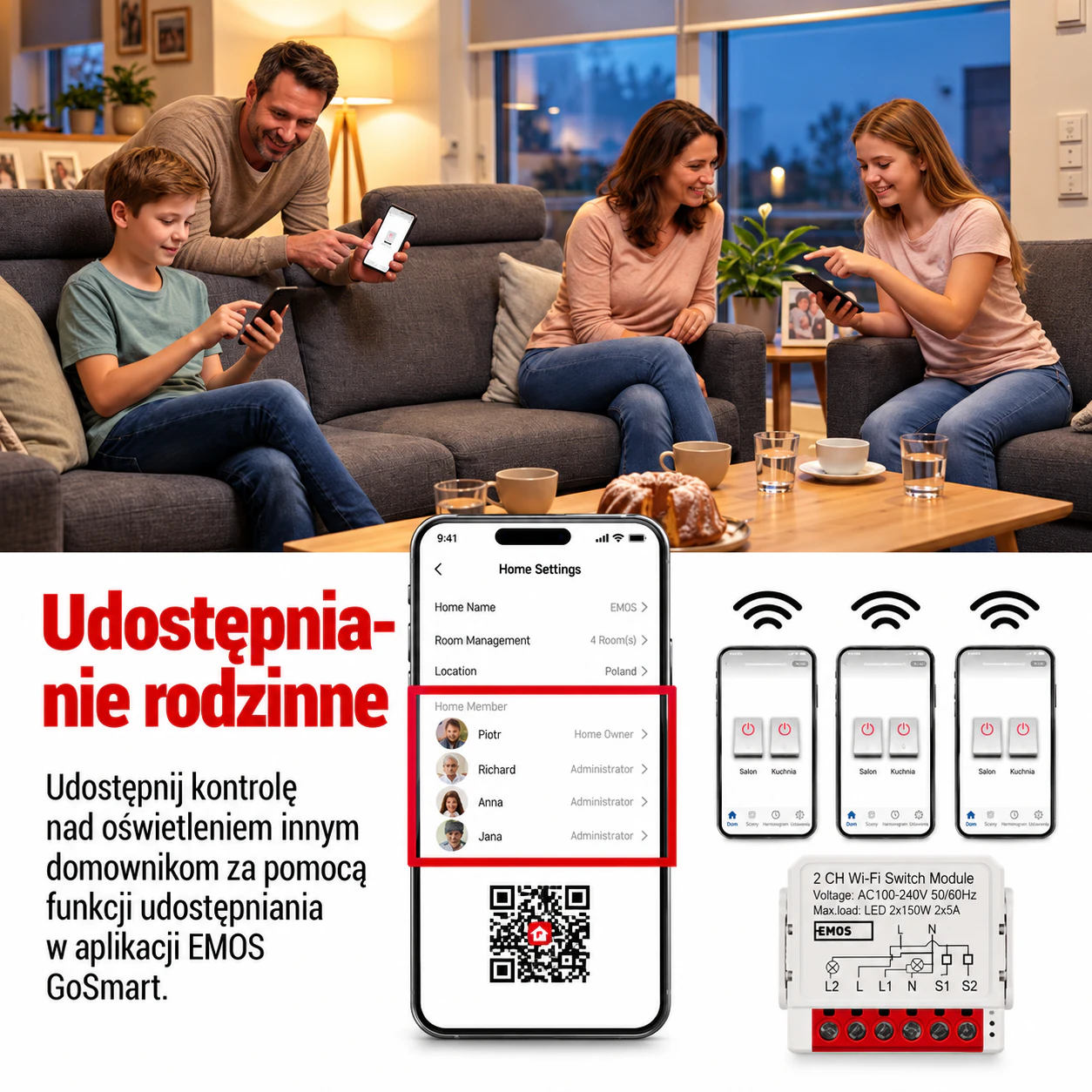 Rodzinne sterowanie inteligentnym domem
