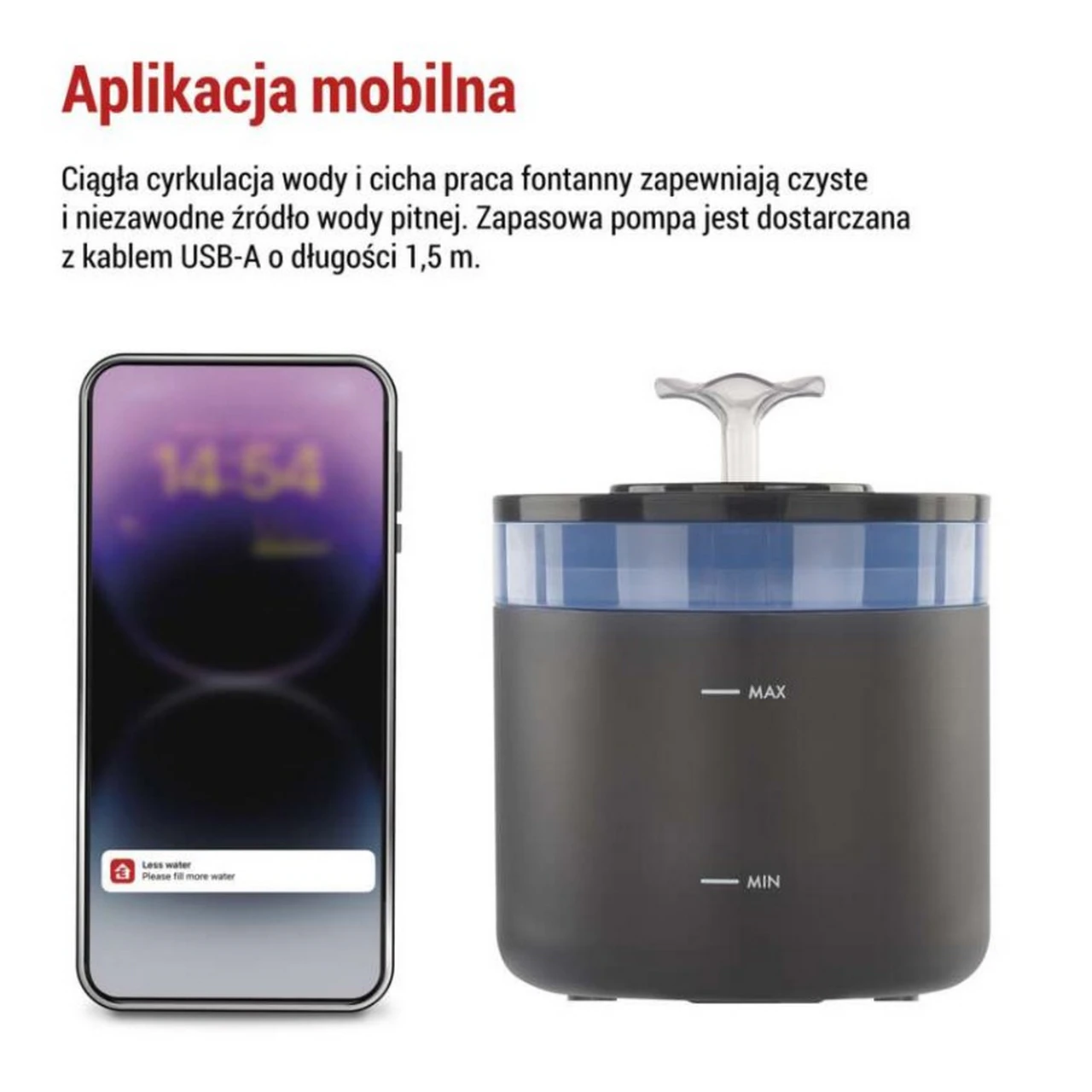 Sterowanie Wi-Fi przez aplikację EMOS GoSmart Poidło