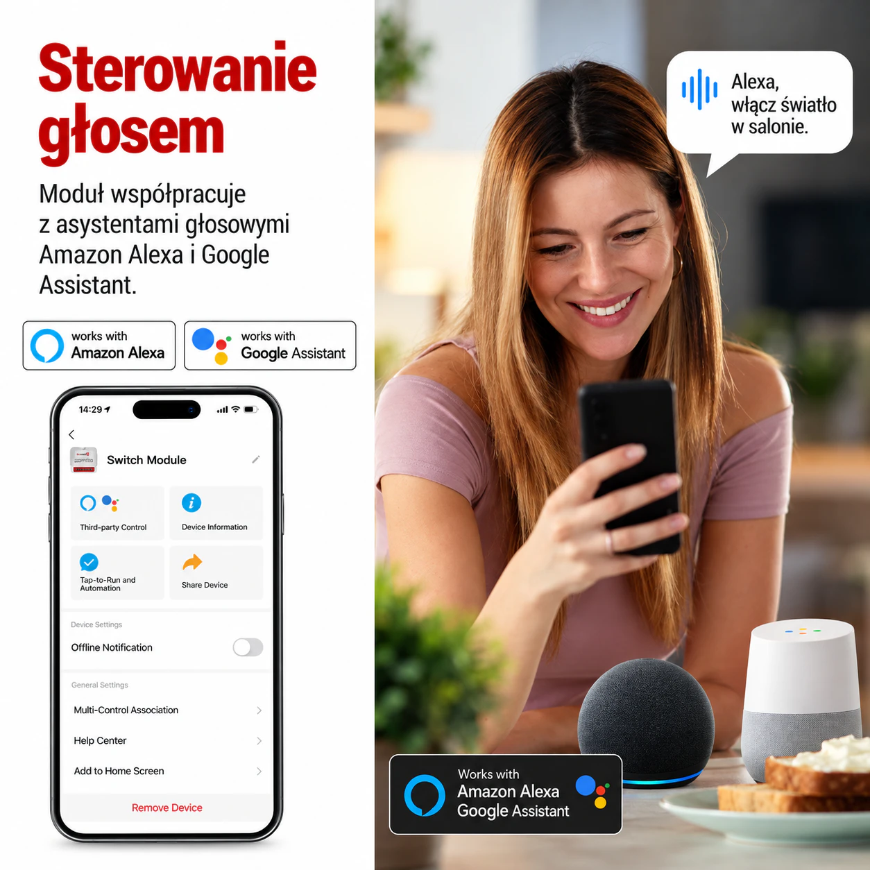Sterowanie głosem w inteligentnym domu