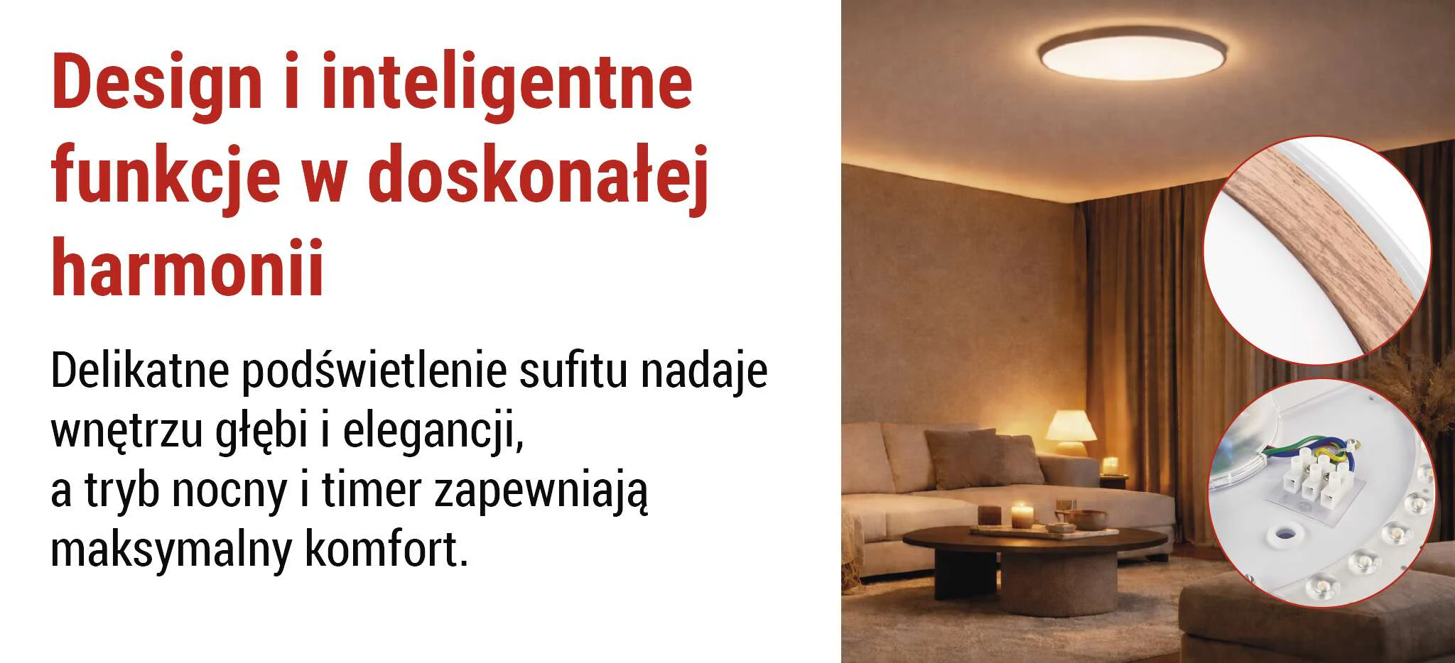 Zastosowanie oprawy LED ILVI 30W Oprawa LED EMOS ILVI 30W CCT