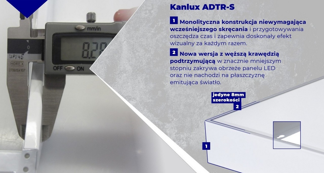 Ramki Kanlux ADTR do paneli Kanlux BRAVO i Kanlux BLINGO