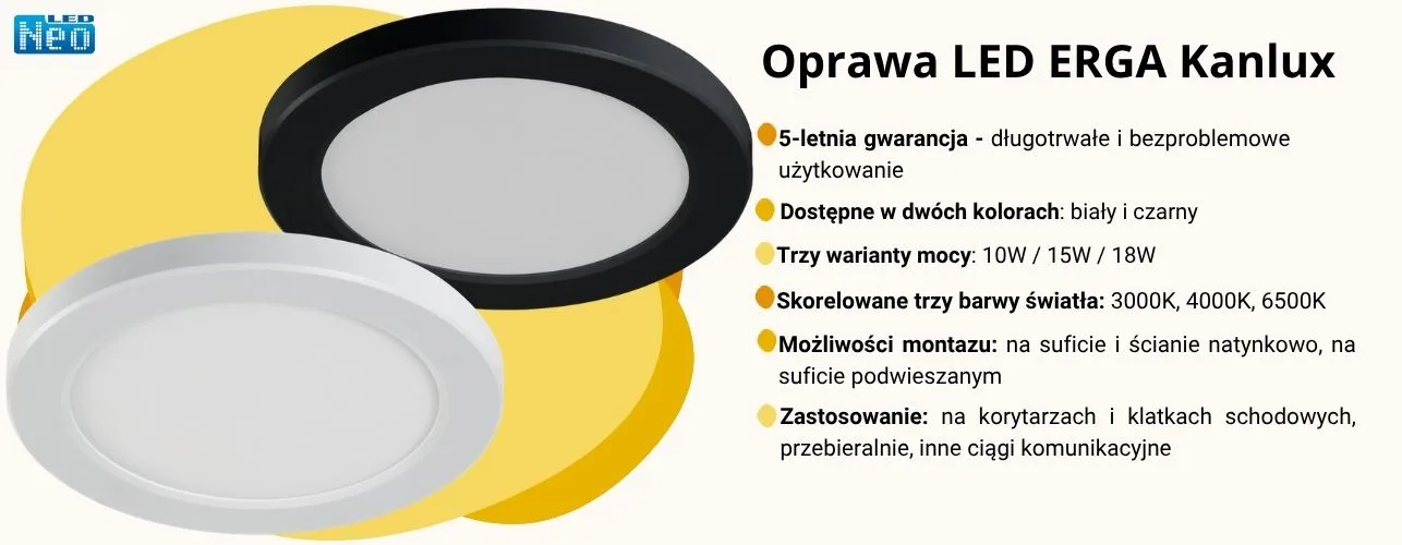 Oprawa downligh LED ERGA Kanlux informacje