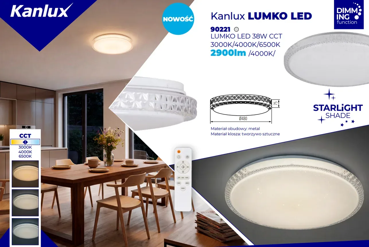 Kanlux LUMKO LED 38W CCT 90221