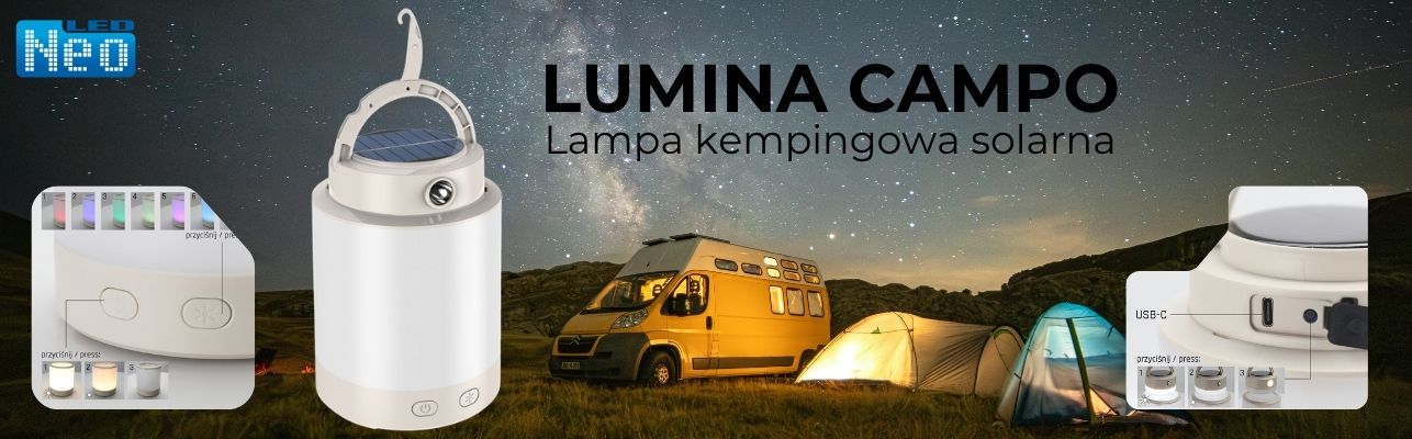 Lampa solarna LED LUMINA CAMPO Spectrum RGBW