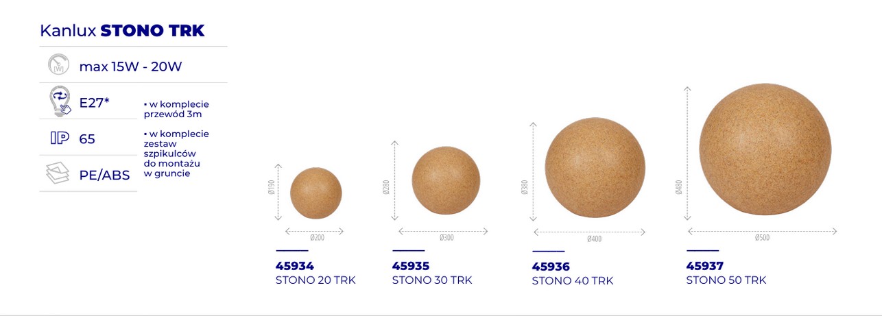 Kule ogrodowe Stono TKR