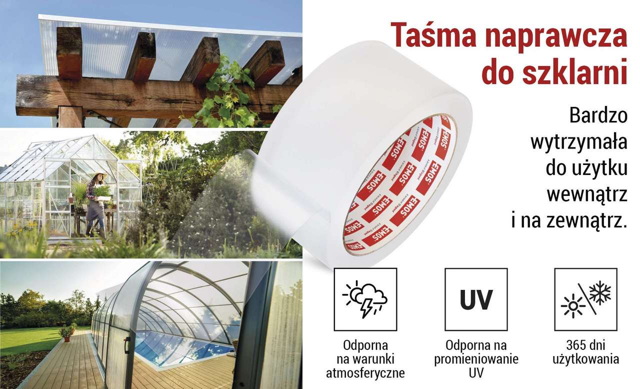 Taśma do naprawy szklarni 