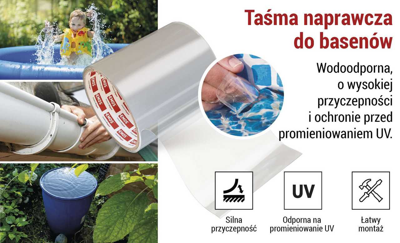 Taśma naprawcza EMOS do basenów