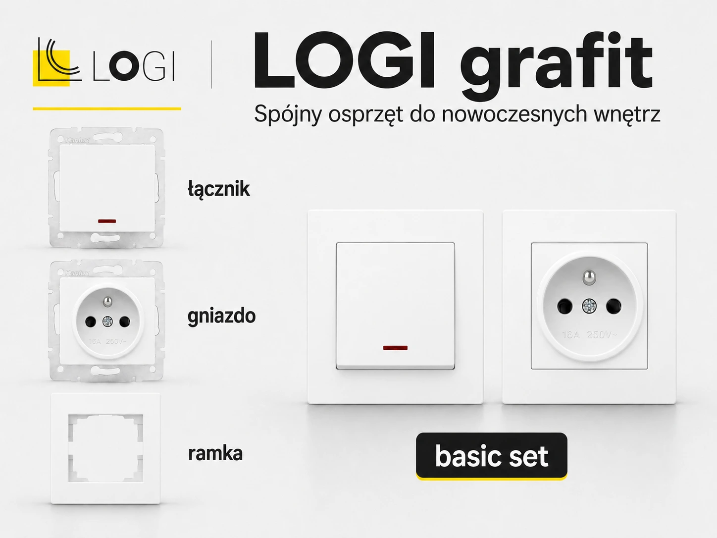MOWION LOGI biały aranżacja MOWION LOGI biały aranżacja