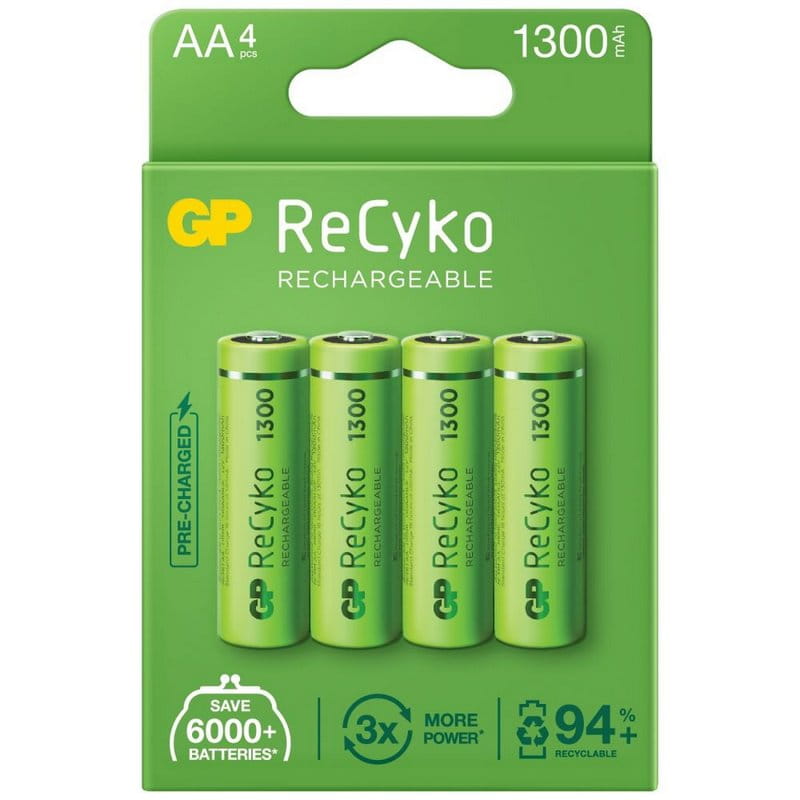 Akumulatory ReCyko 1300mAh AA GP 4szt.