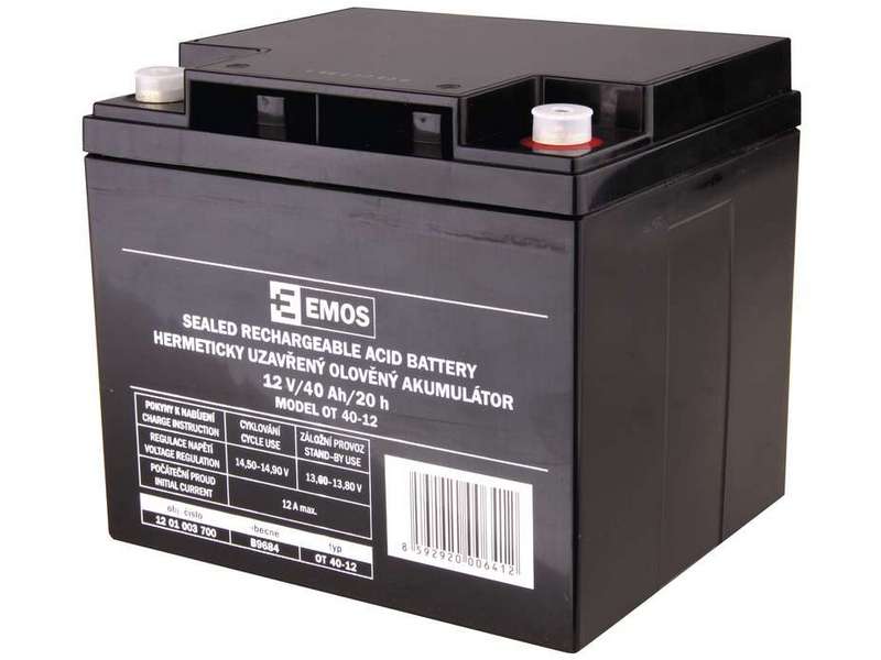 Akumulator VRLA w technologii AGM 12V 40Ah F T1 - M6 EMOS